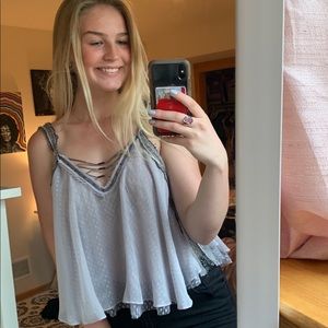 Lavender Embellished Free People Cami